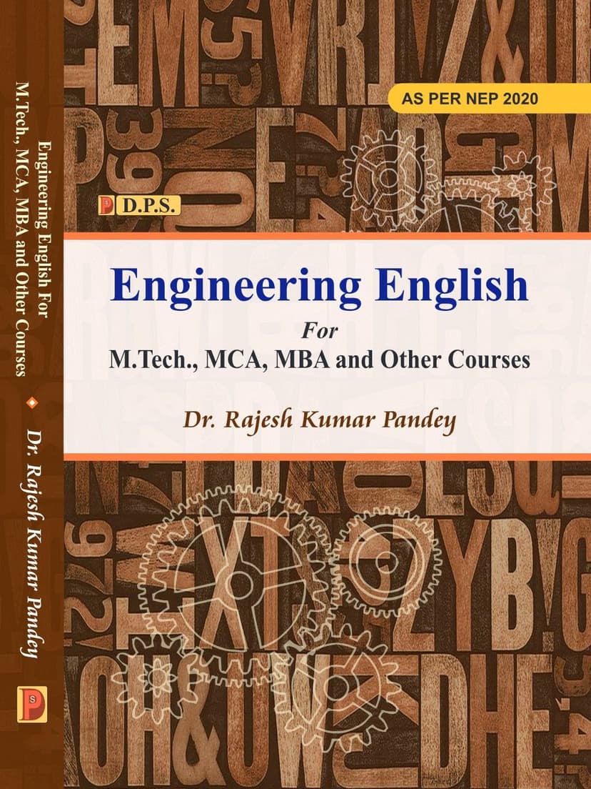 Engineering English For M. Tech., MCA, MBA, & Other Courses