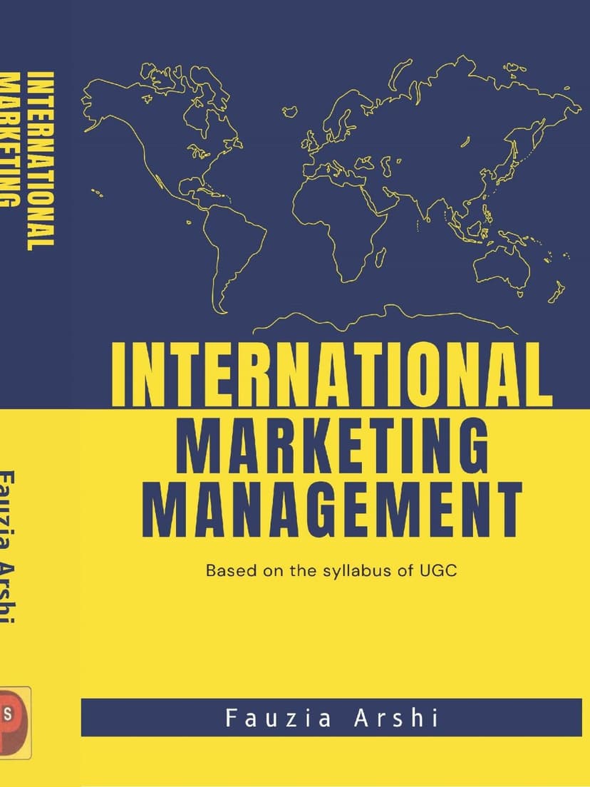 INTERNATIONAL MARKETING MANAGEMENT