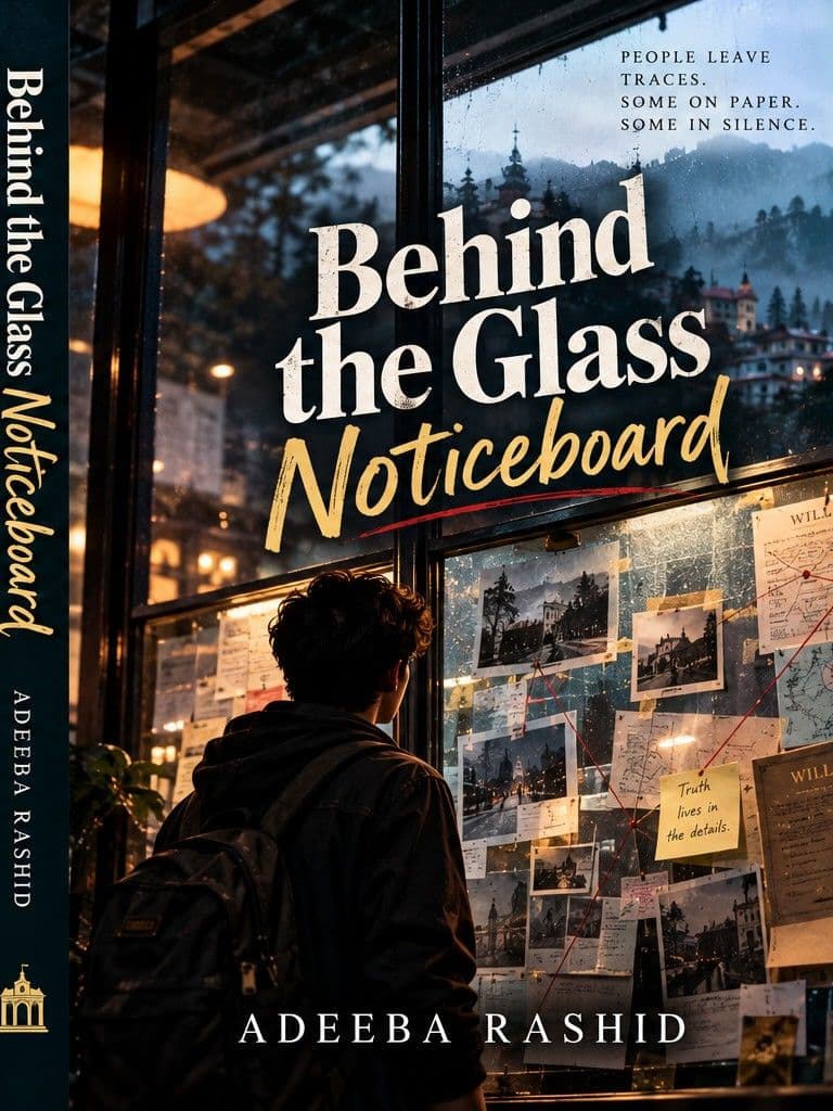 Behind the Glass Noticeboard